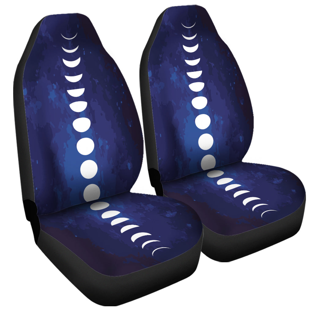 Starry Sky Lunar Phase Print Universal Fit Car Seat Covers