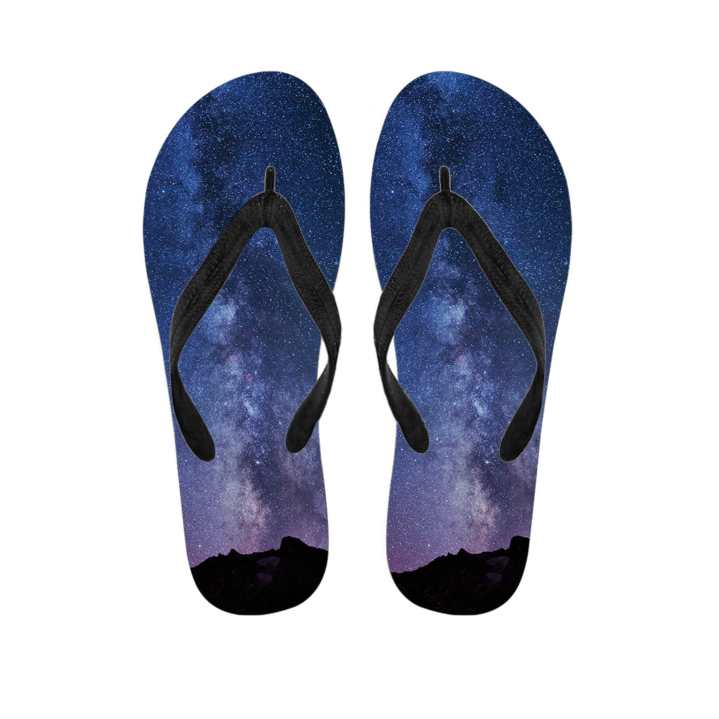 Stars Night Milky Way Print Flip Flops