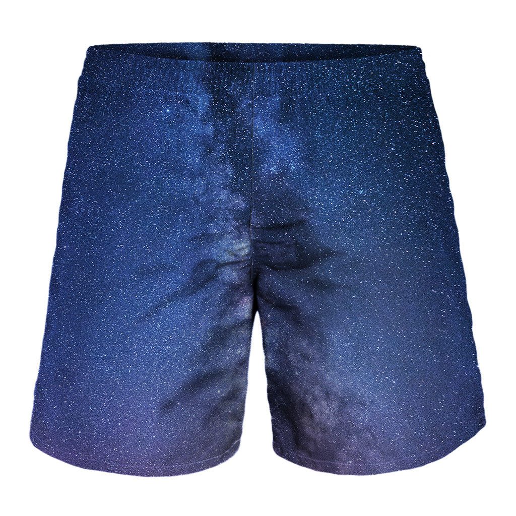 Stars Night Milky Way Print Men's Shorts