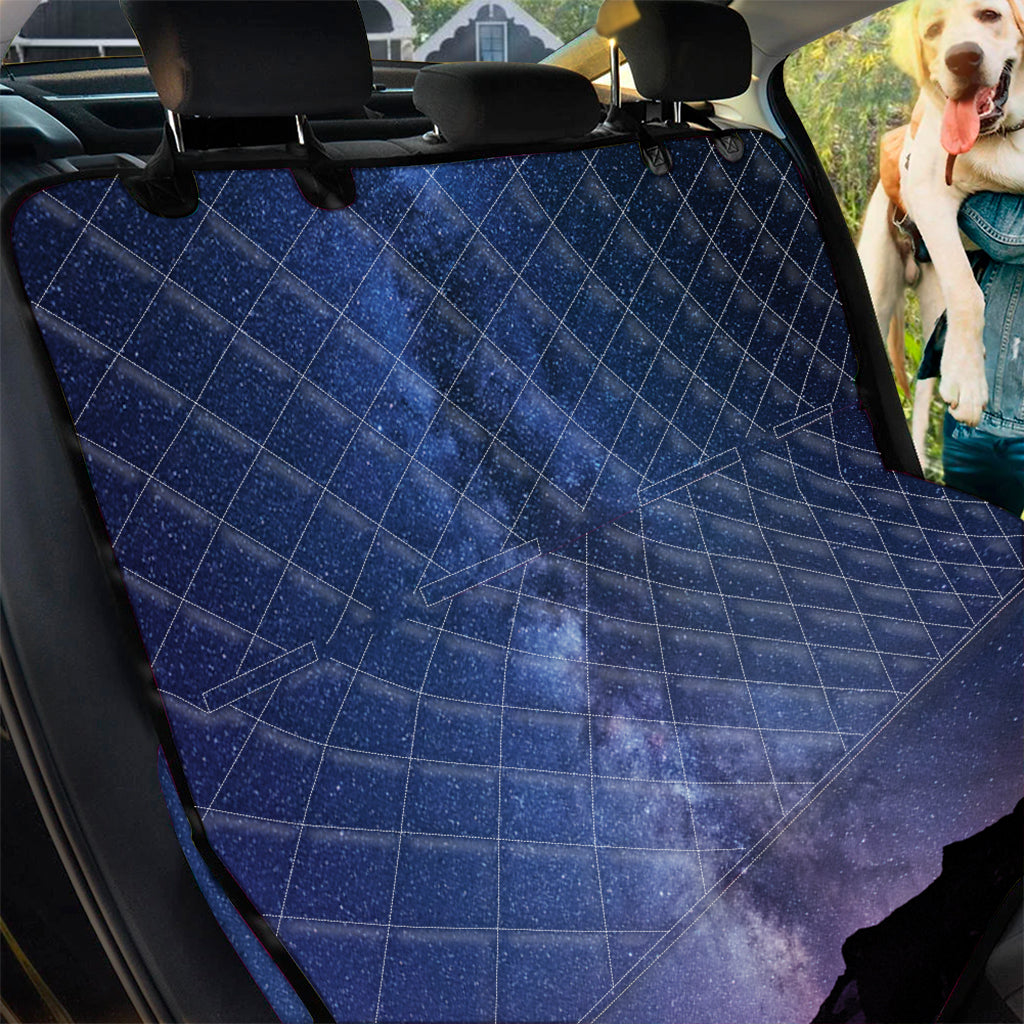 Stars Night Milky Way Print Pet Car Back Seat Cover