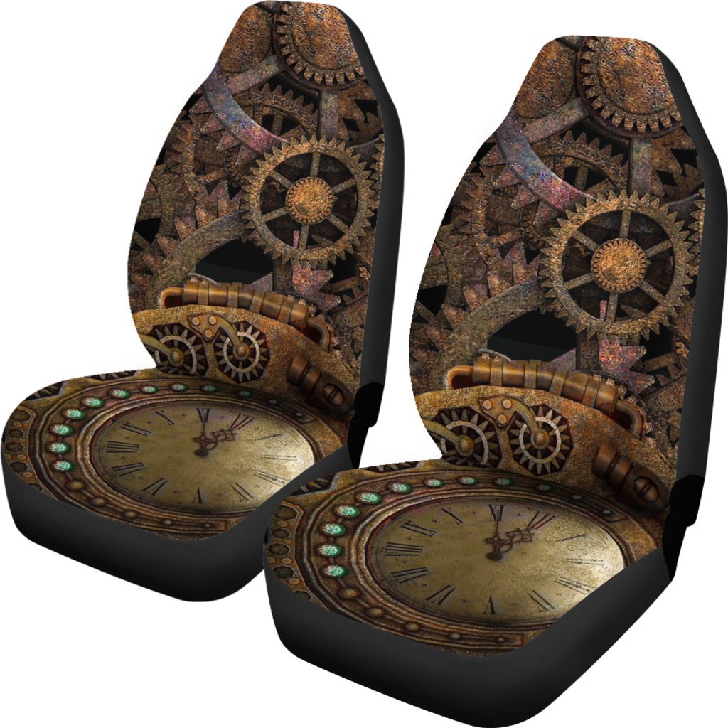 Steampunk Clockwork Universal Fit Car Seat Covers