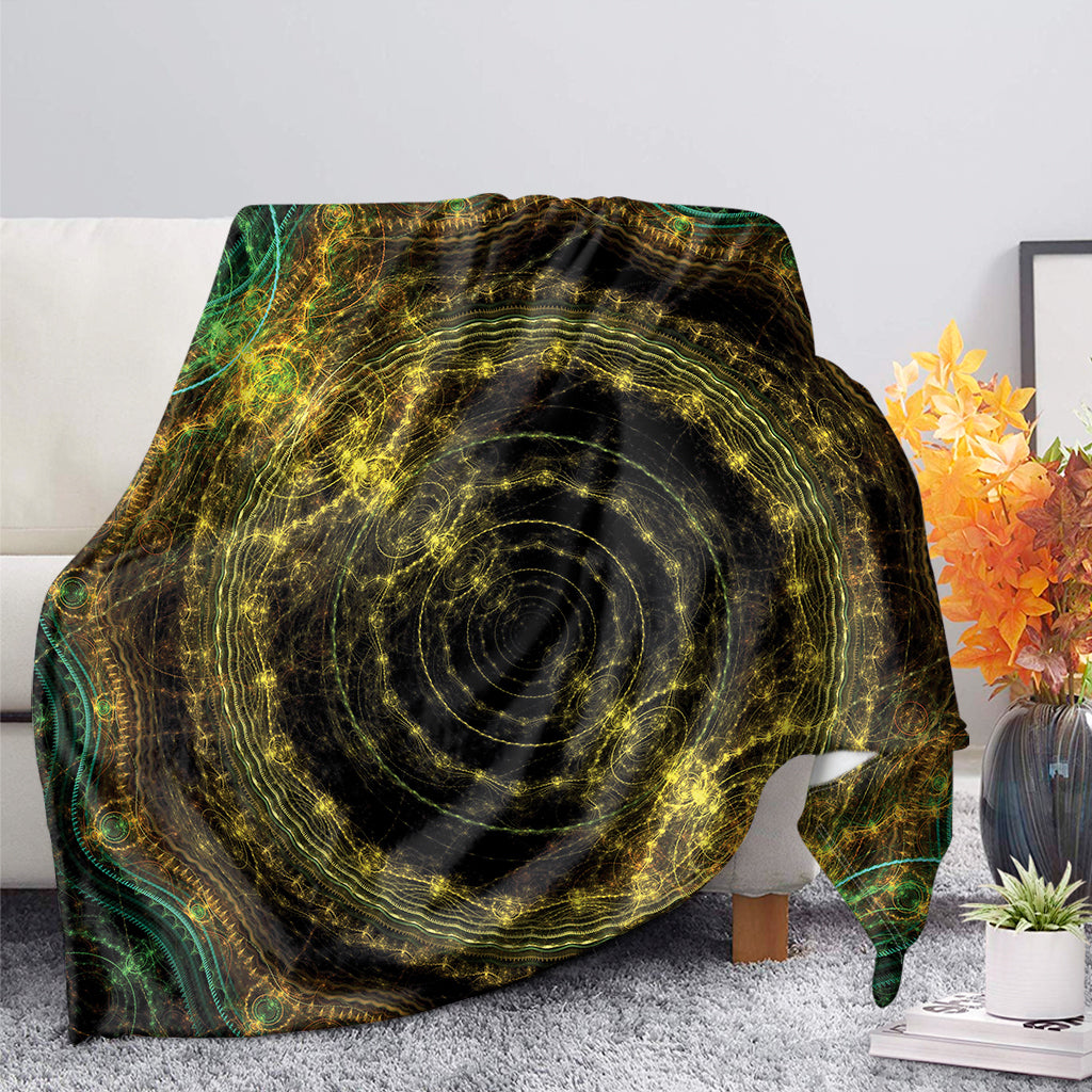 Steampunk Fractal Print Blanket