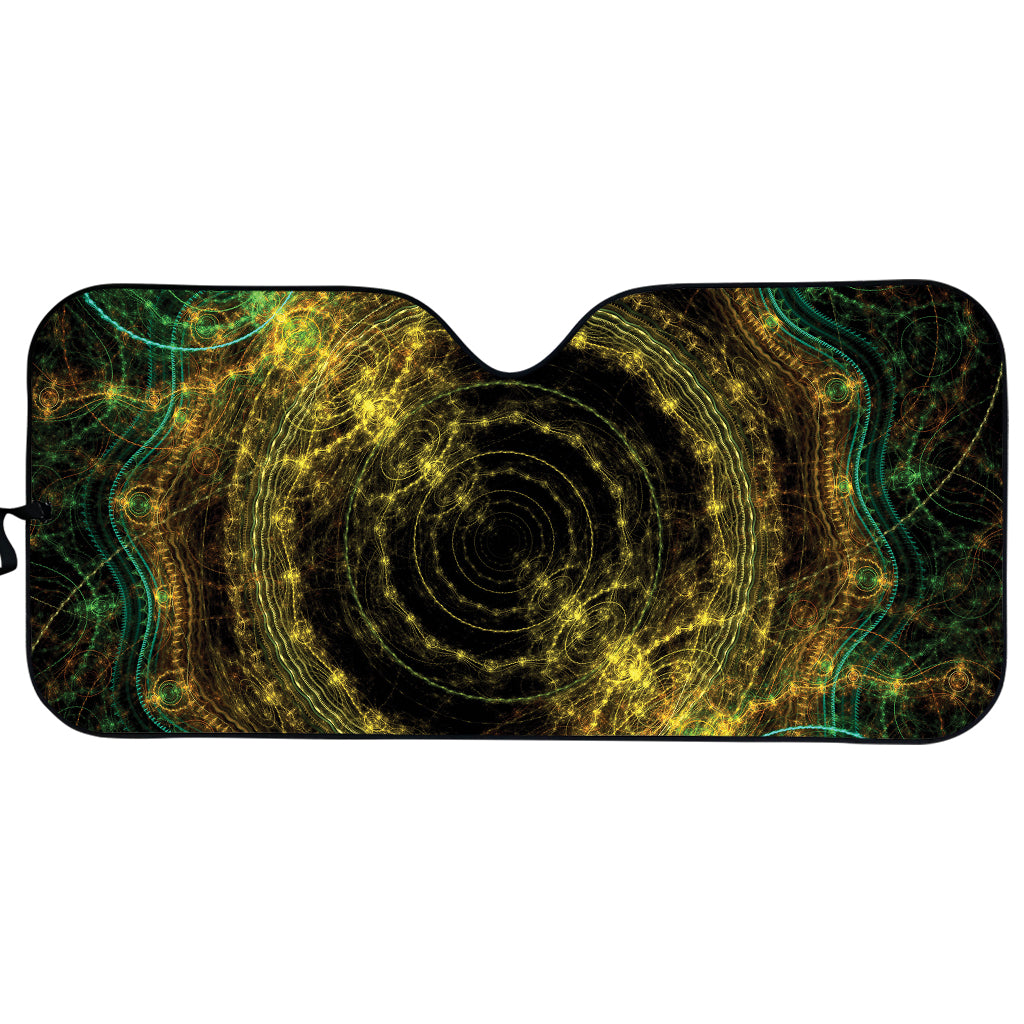 Steampunk Fractal Print Car Sun Shade