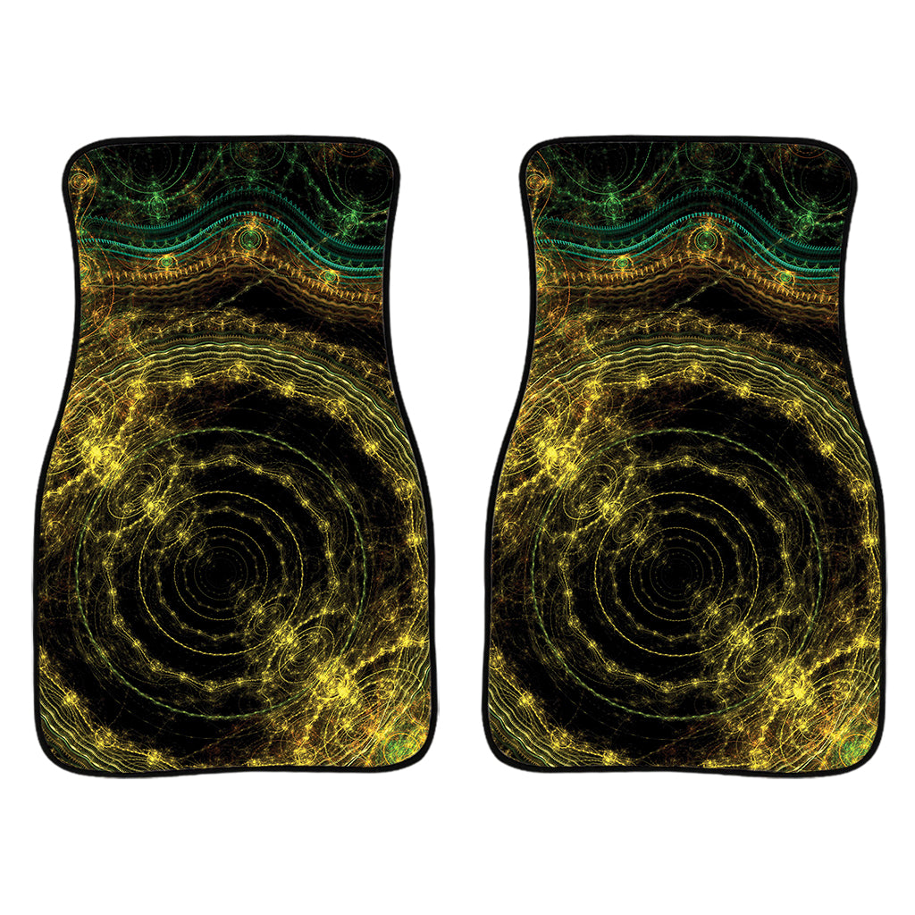 Steampunk Fractal Print Front Car Floor Mats