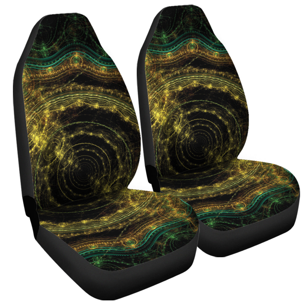 Steampunk Fractal Print Universal Fit Car Seat Covers