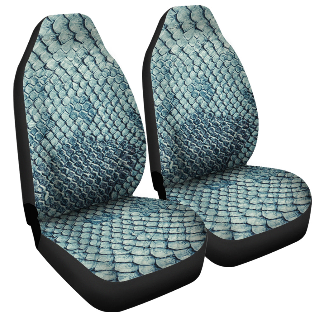 Steel Blue Snakeskin Print Universal Fit Car Seat Covers