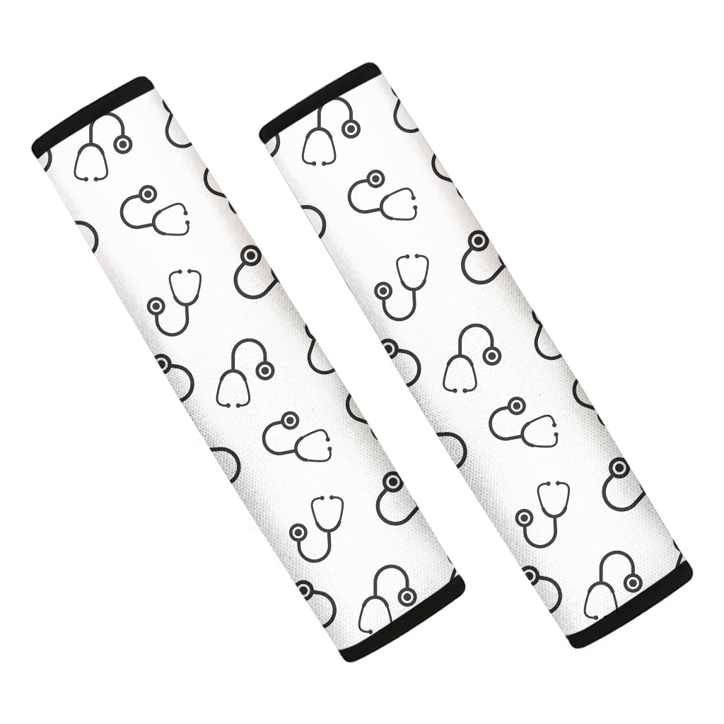 Stethoscope Sign Pattern Print Car Seat Belt Covers