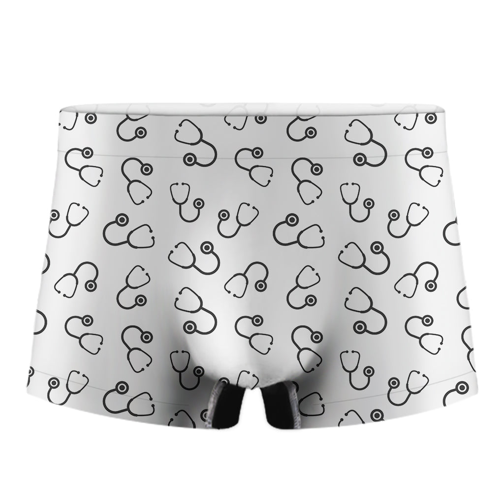 Stethoscope Sign Pattern Print Men's Boxer Briefs