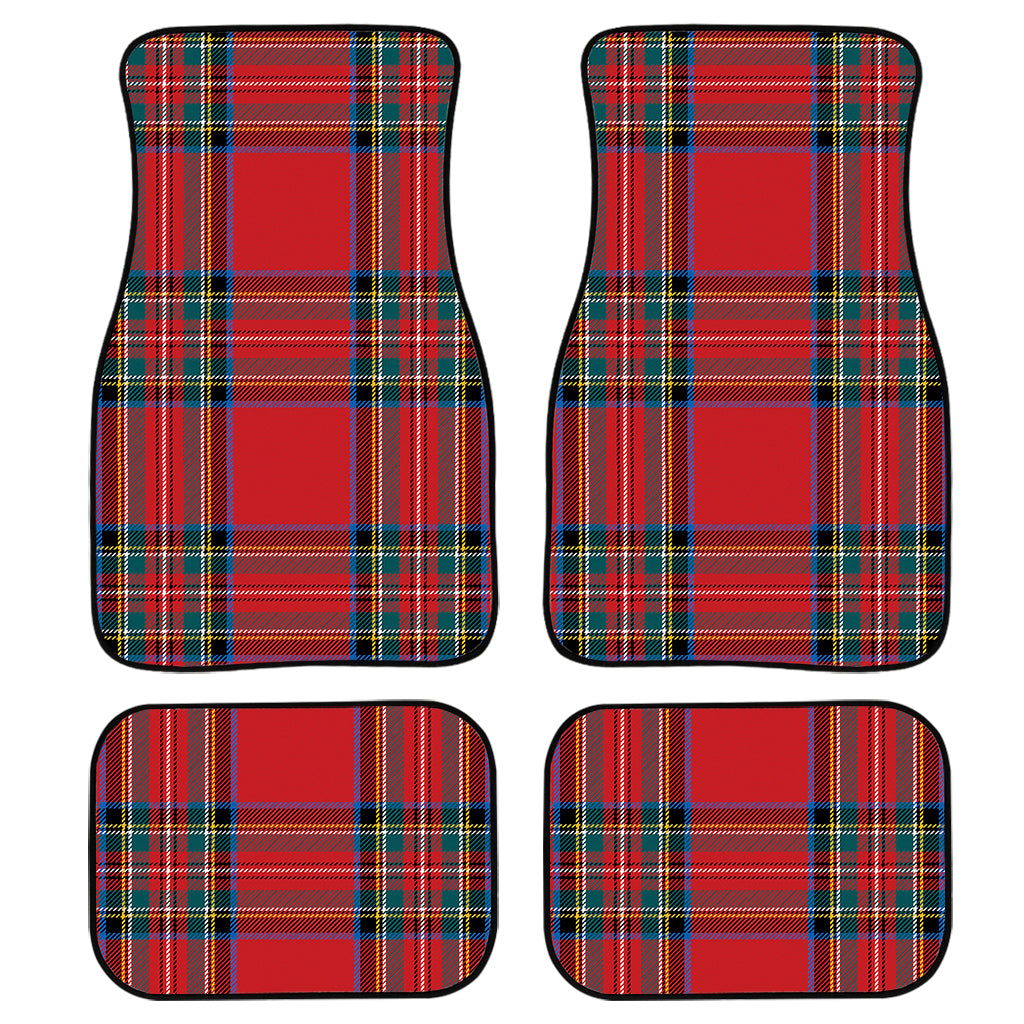 Stewart Tartan Scottish Pattern Print Front and Back Car Floor Mats