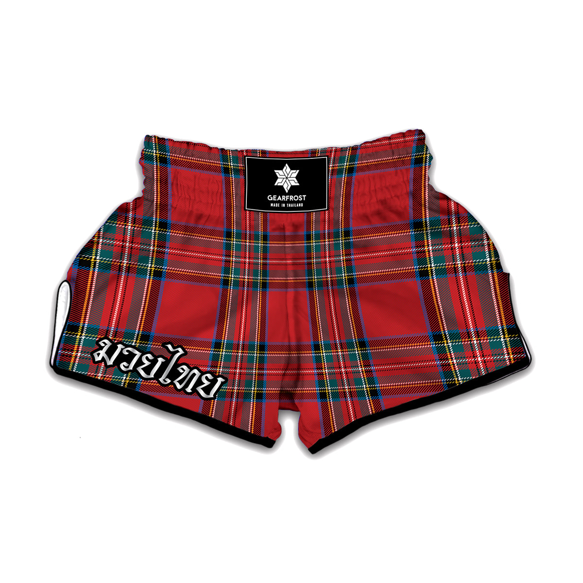 Stewart Tartan Scottish Pattern Print Muay Thai Boxing Shorts