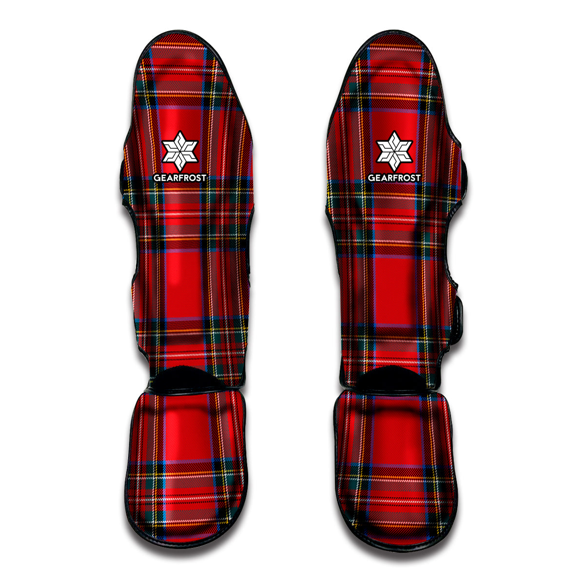 Stewart Tartan Scottish Pattern Print Muay Thai Shin Guards