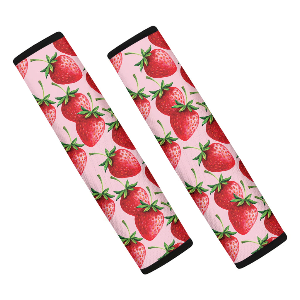 Strawberry Fruit Pattern Print Car Seat Belt Covers