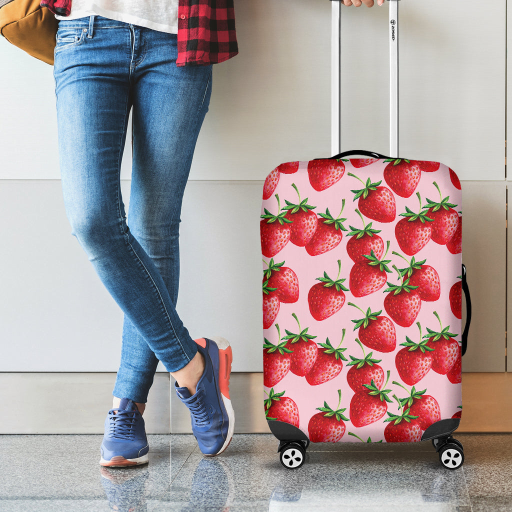 Strawberry Fruit Pattern Print Luggage Cover