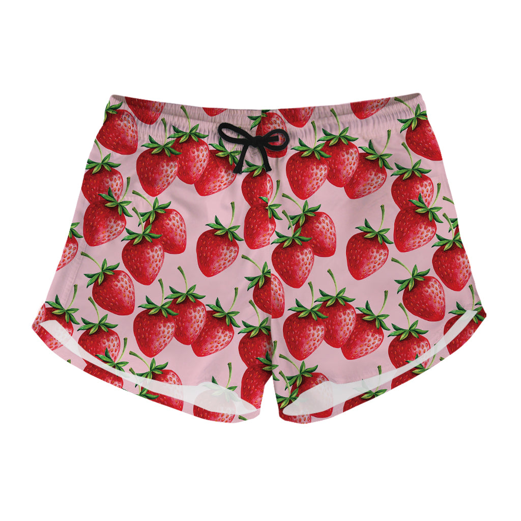 Strawberry Fruit Pattern Print Women's Shorts