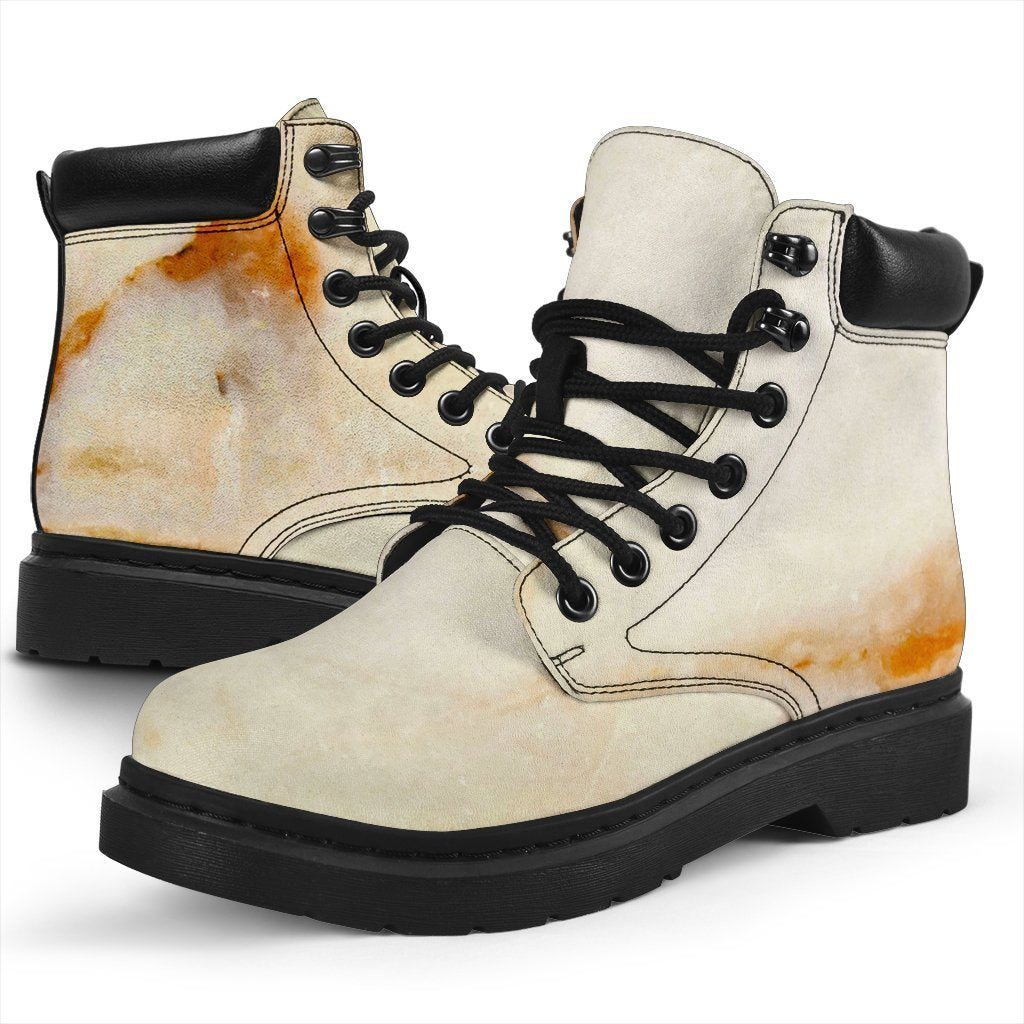 Sugar Brown Marble Print Classic Boots