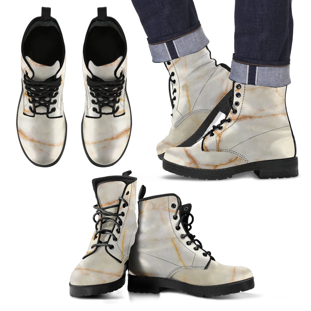 Sugar Brown Marble Print Men's Boots