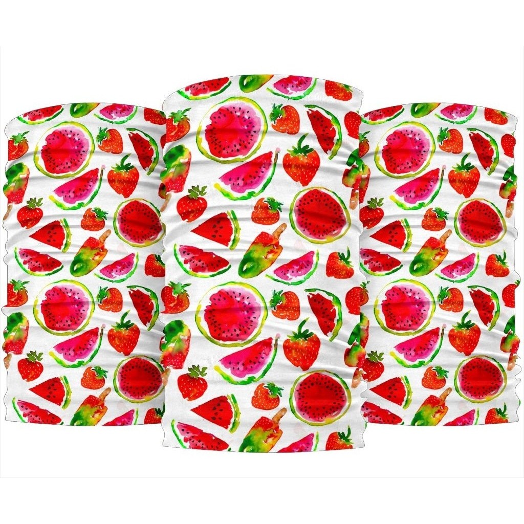 Summer Fruits Watermelon Pattern Print 3-Pack Bandanas