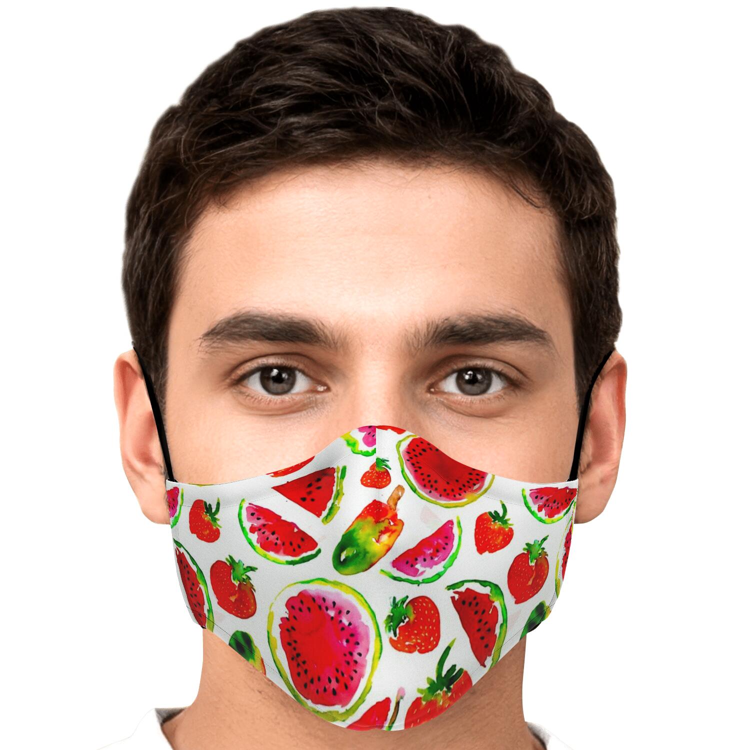 Summer Fruits Watermelon Pattern Print Face Mask