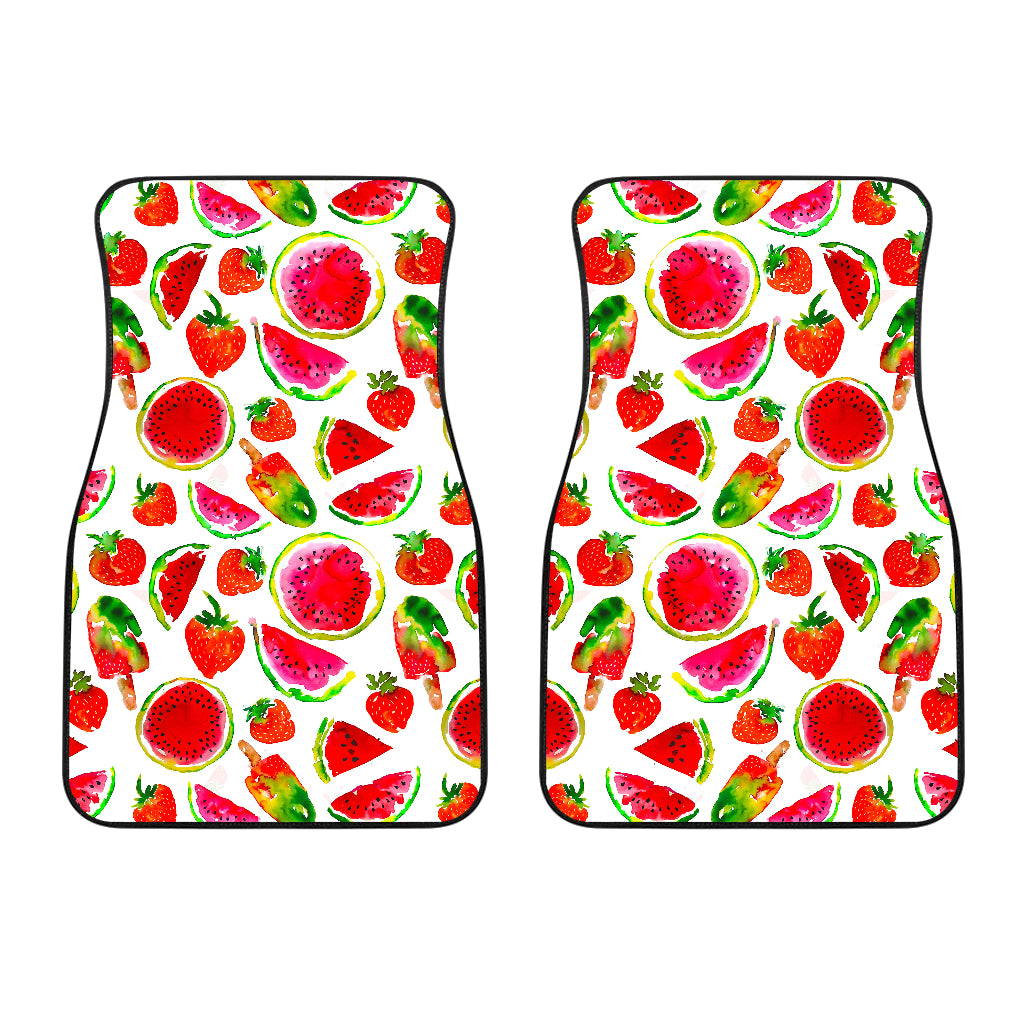 Summer Fruits Watermelon Pattern Print Front Car Floor Mats