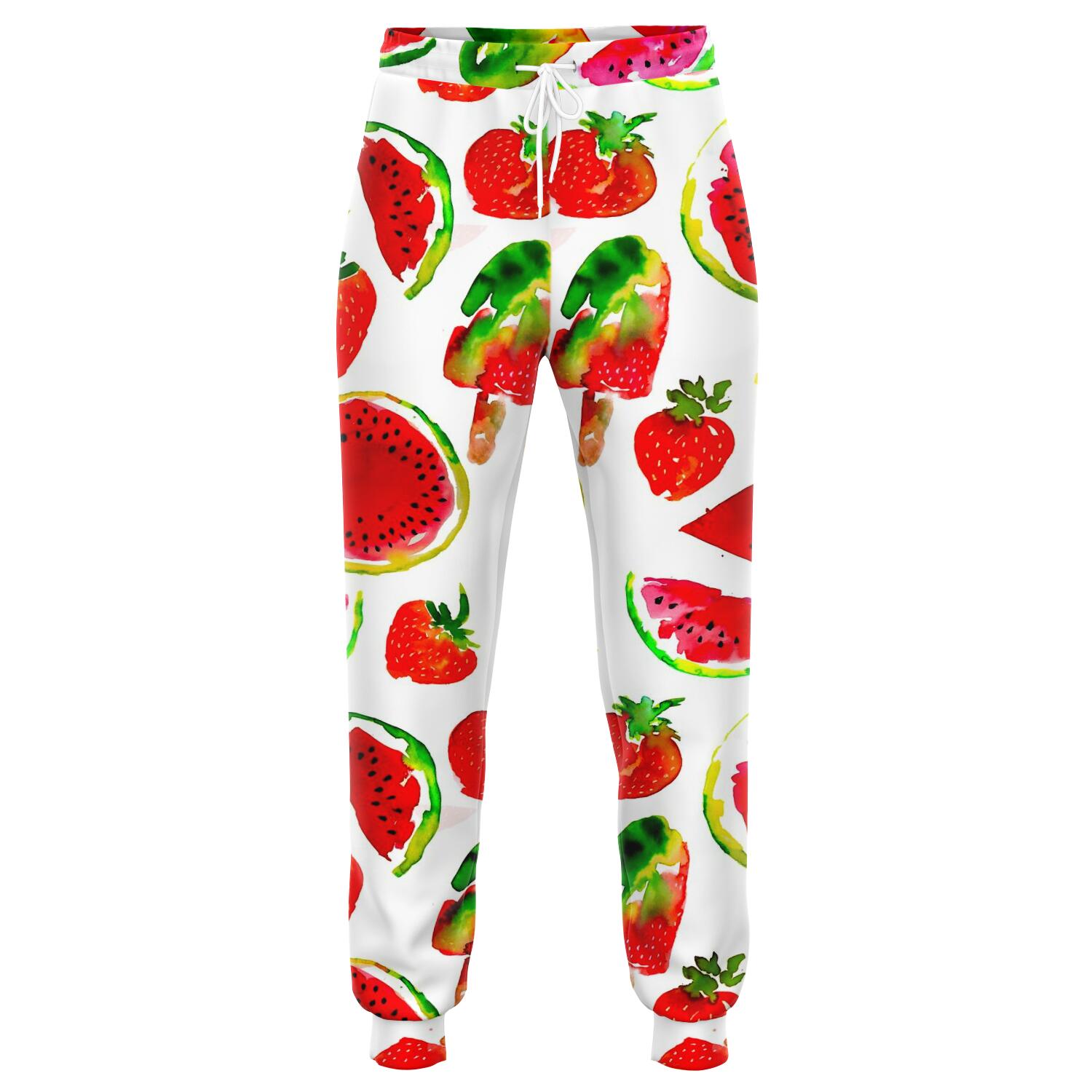 Summer Fruits Watermelon Pattern Print Jogger Pants