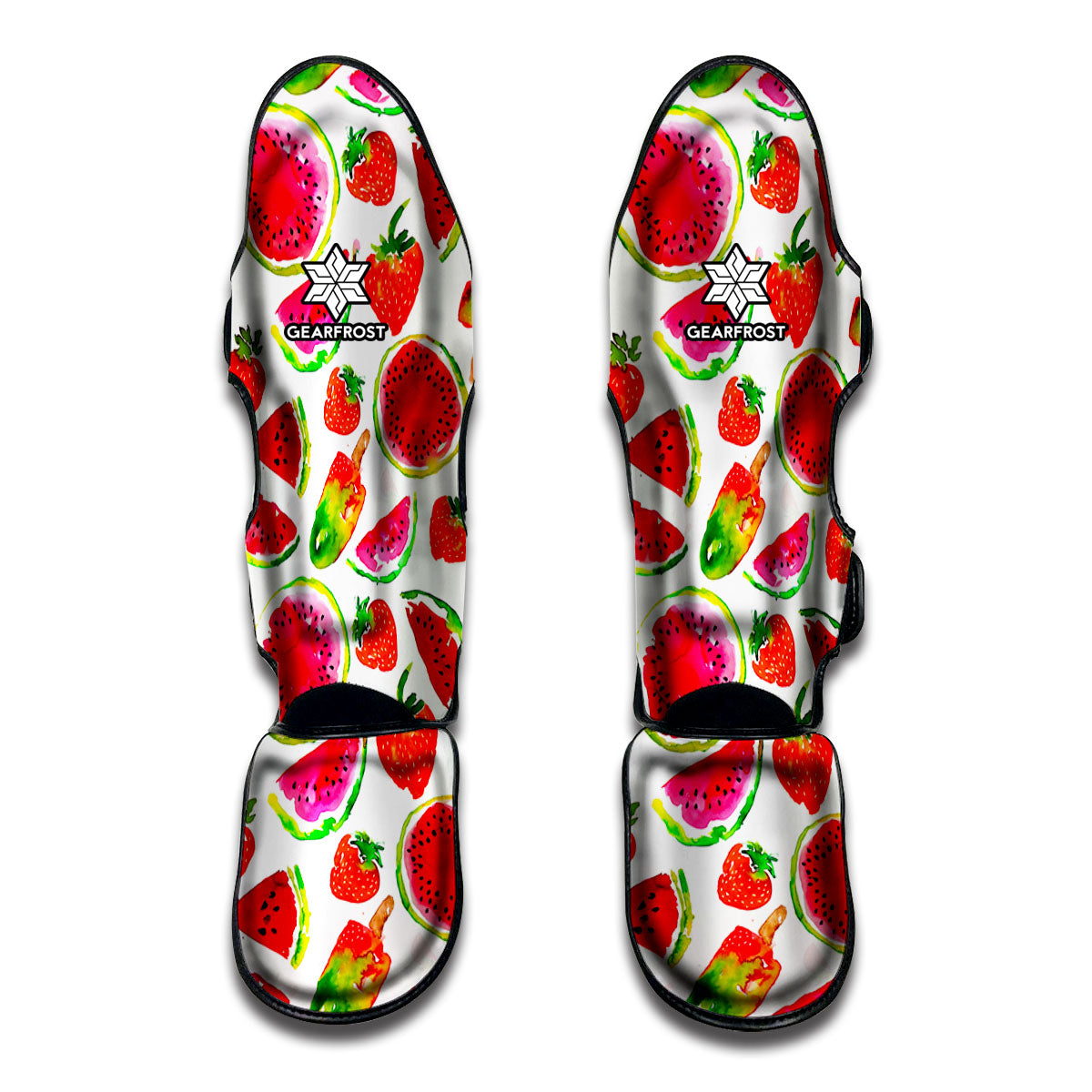 Summer Fruits Watermelon Pattern Print Muay Thai Shin Guards