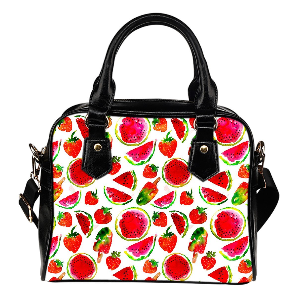 Summer Fruits Watermelon Pattern Print Shoulder Handbag