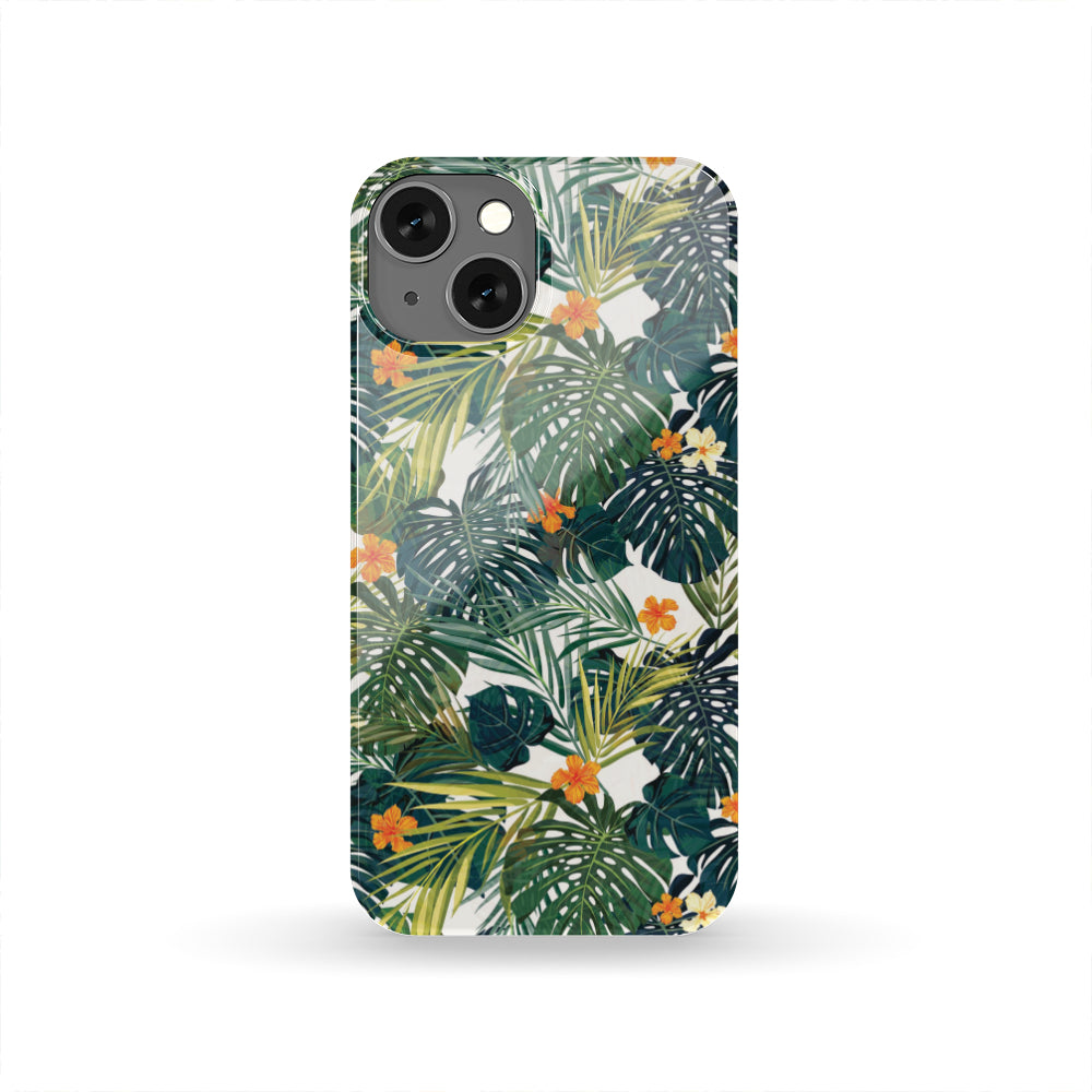 Summer Hawaiian Leaves Pattern Print Phone Case