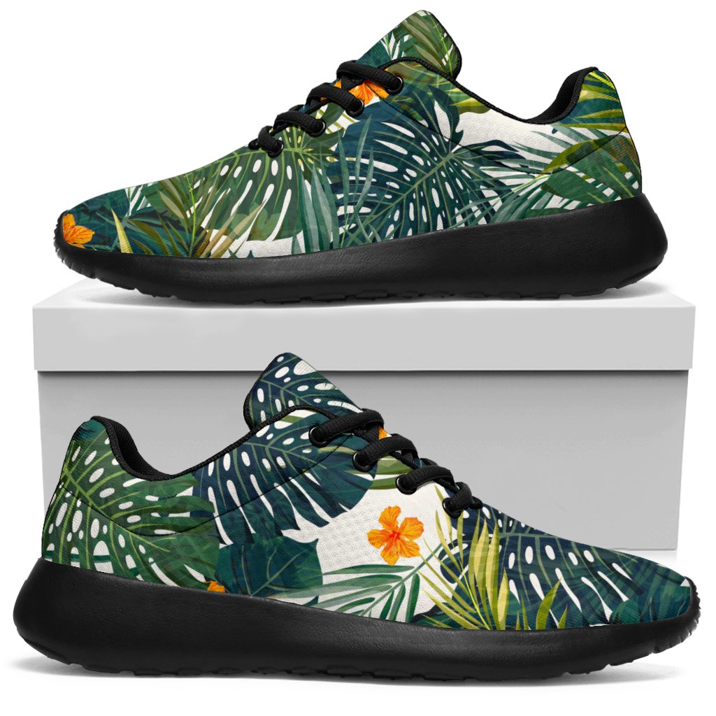 Summer Hawaiian Leaves Pattern Print Sport Sneakers