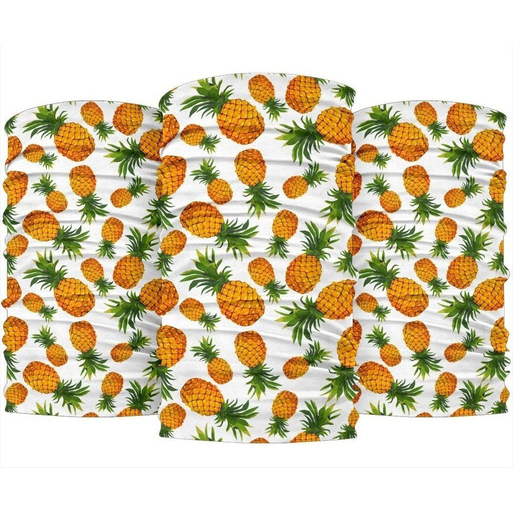 Summer Pineapple Pattern Print 3-Pack Bandanas