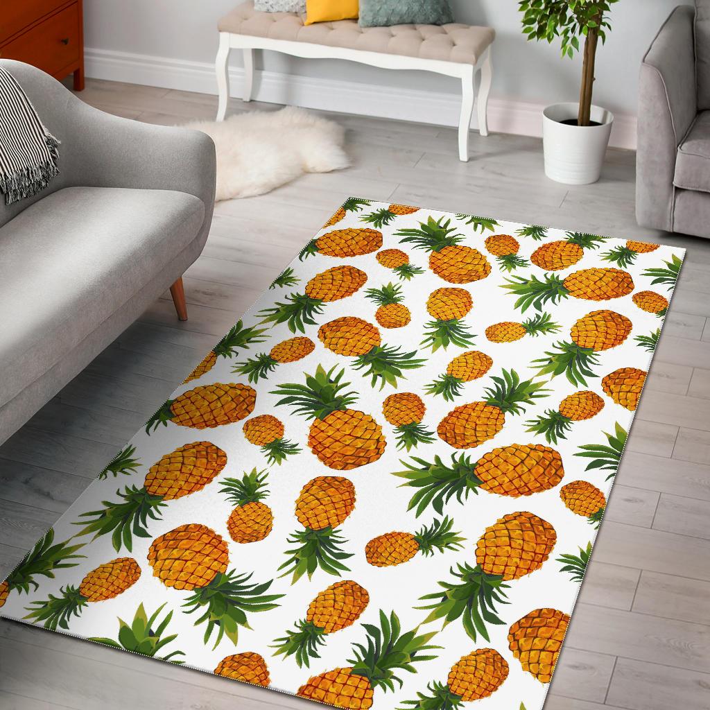 Summer Pineapple Pattern Print Area Rug