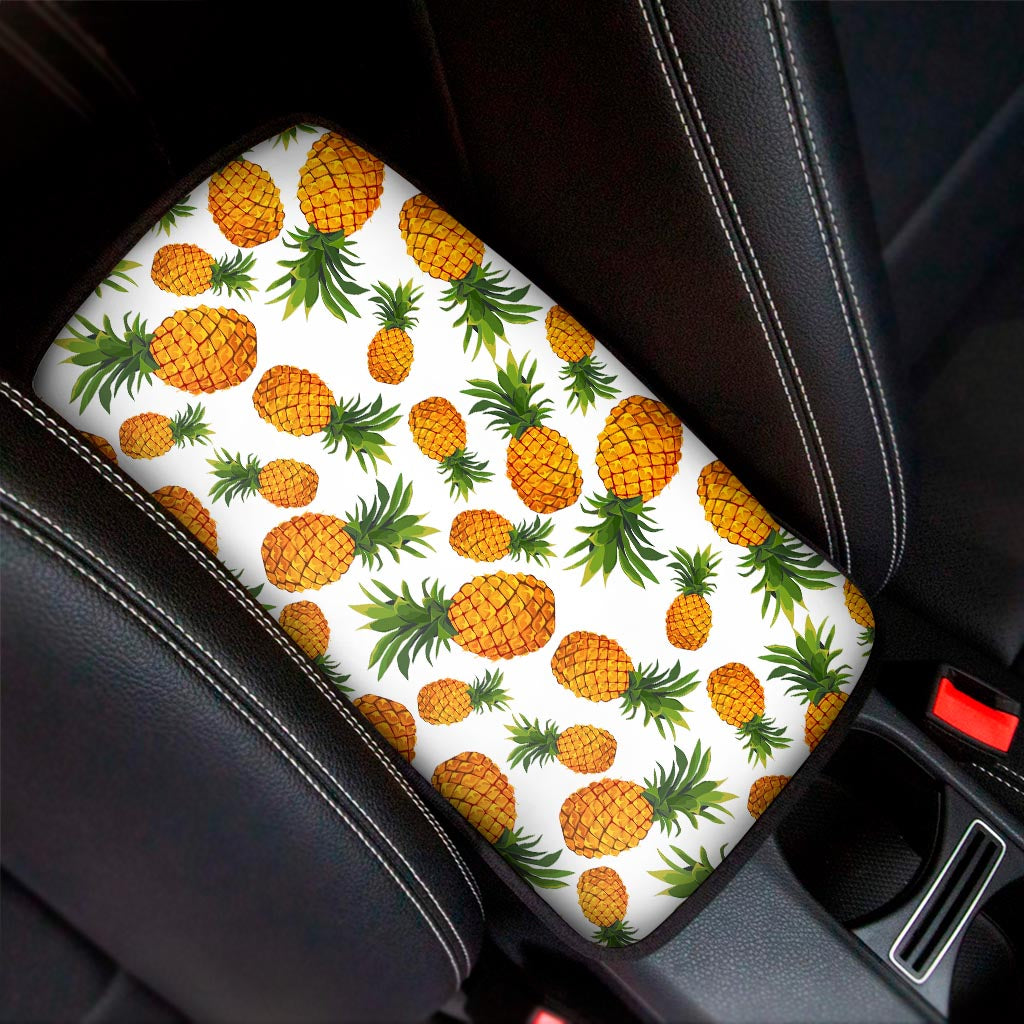 Summer Pineapple Pattern Print Car Center Console Cover