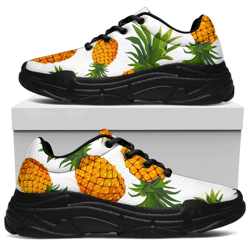 Summer Pineapple Pattern Print Chunky Sneakers