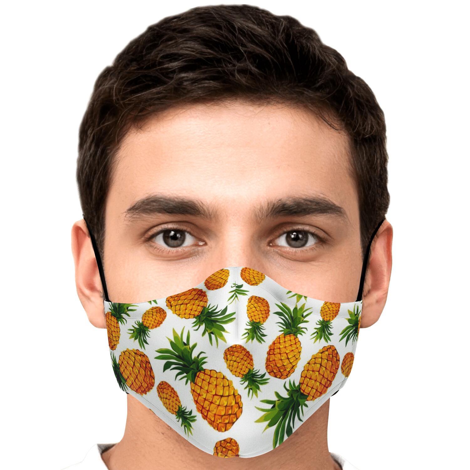 Summer Pineapple Pattern Print Face Mask