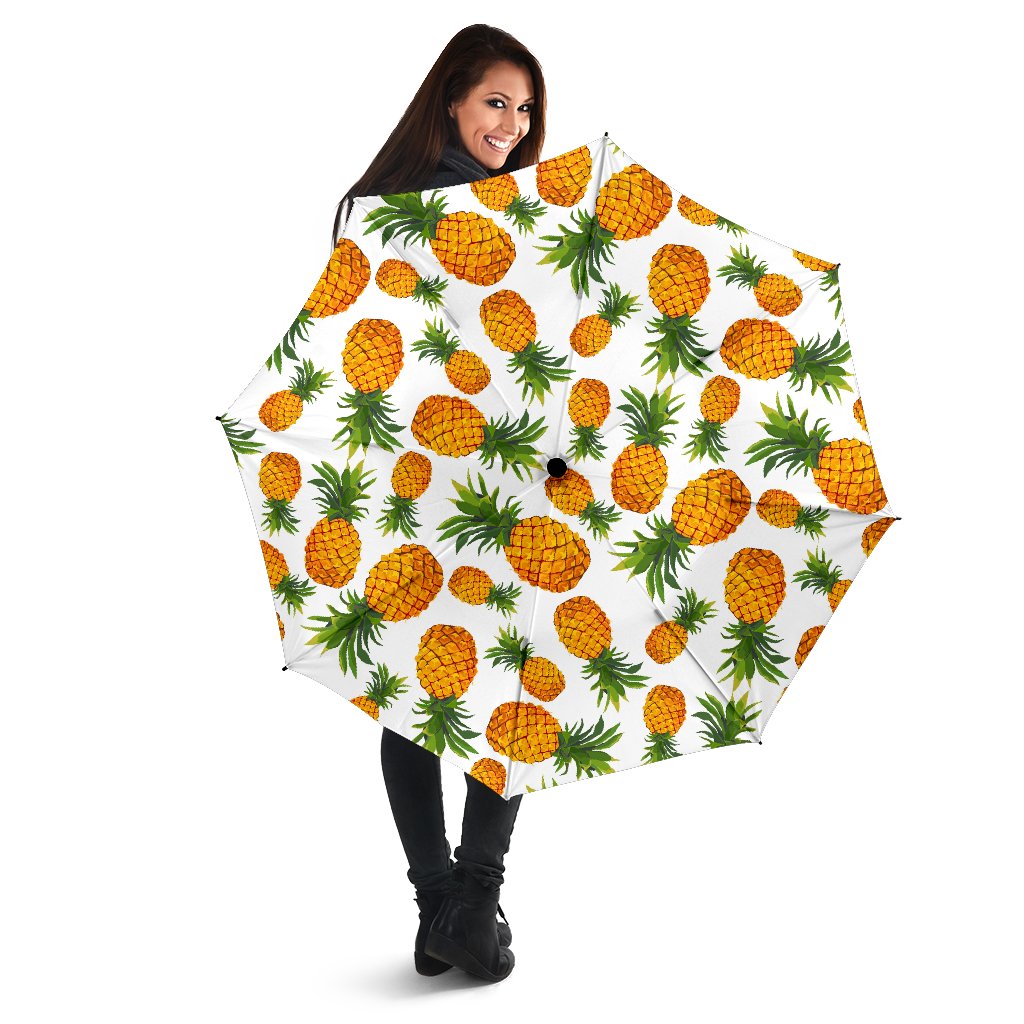 Summer Pineapple Pattern Print Foldable Umbrella