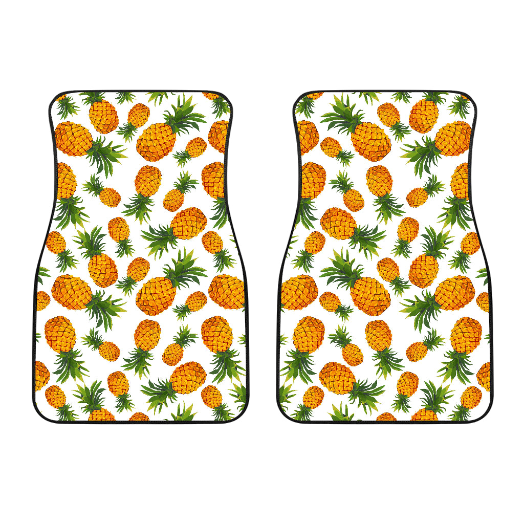 Summer Pineapple Pattern Print Front Car Floor Mats