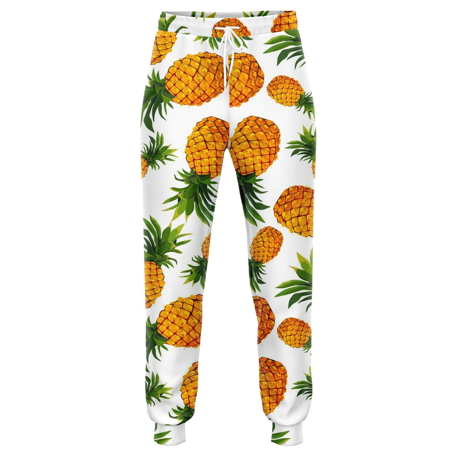 Summer Pineapple Pattern Print Jogger Pants