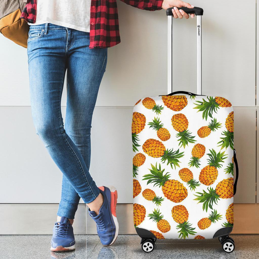 Summer Pineapple Pattern Print Luggage Cover