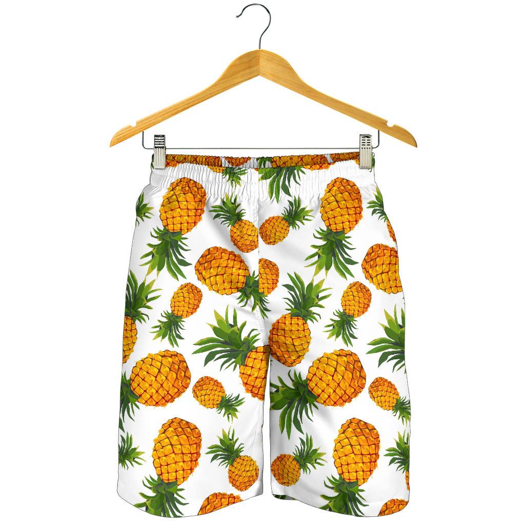 Summer Pineapple Pattern Print Men's Shorts