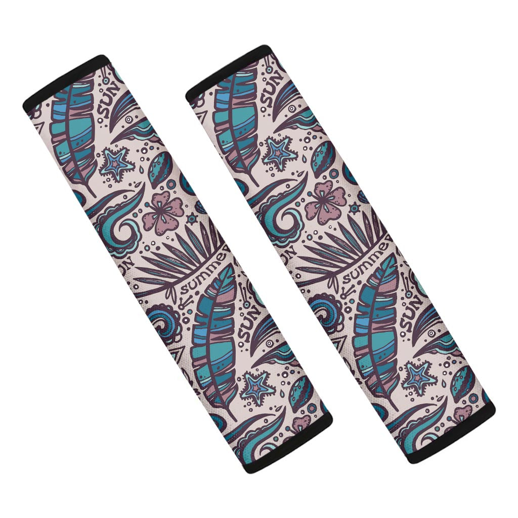 Summer Surfing Pattern Print Car Seat Belt Covers