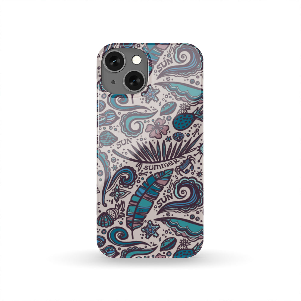 Summer Surfing Pattern Print Phone Case