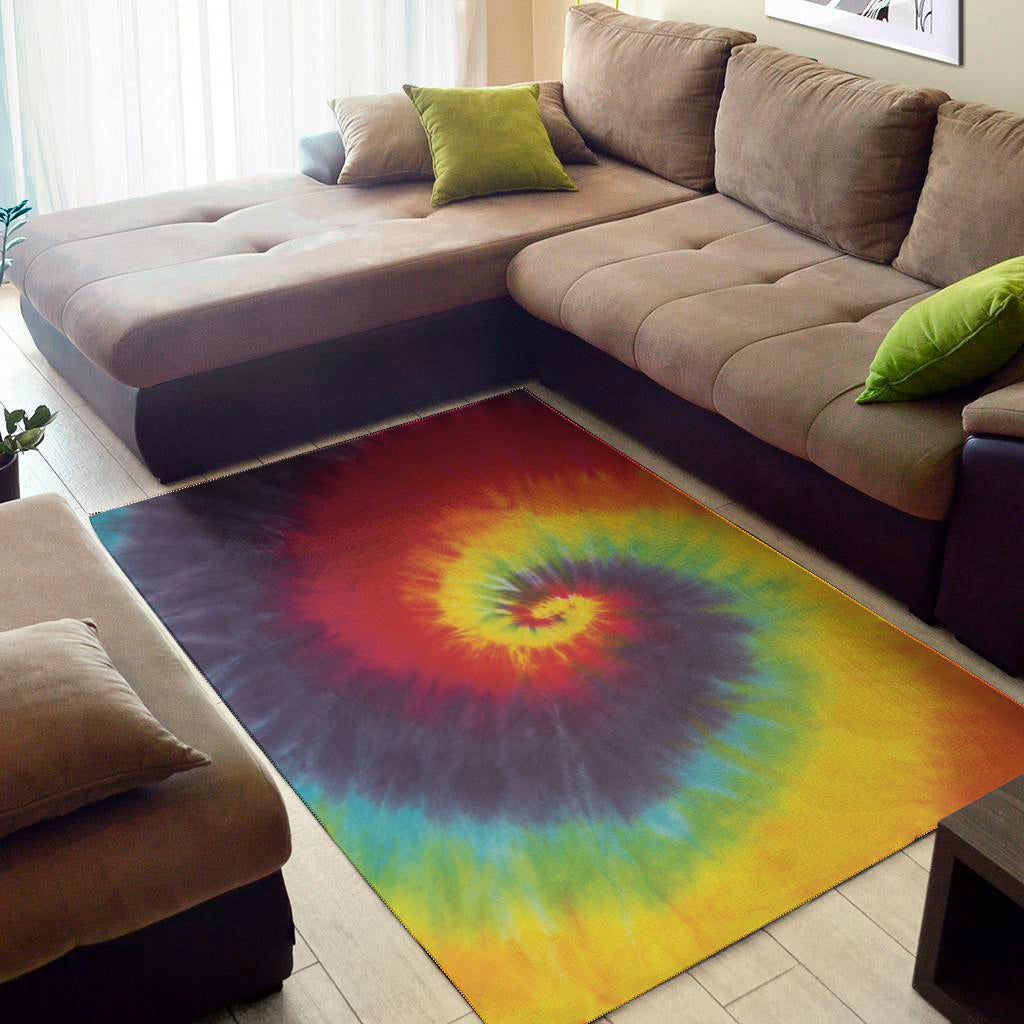 Summer Tie Dye Print Area Rug