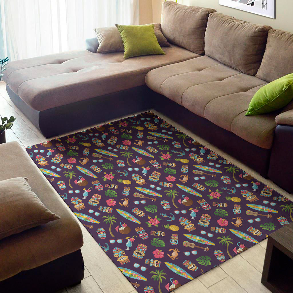 Summer Totem Pattern Print Area Rug