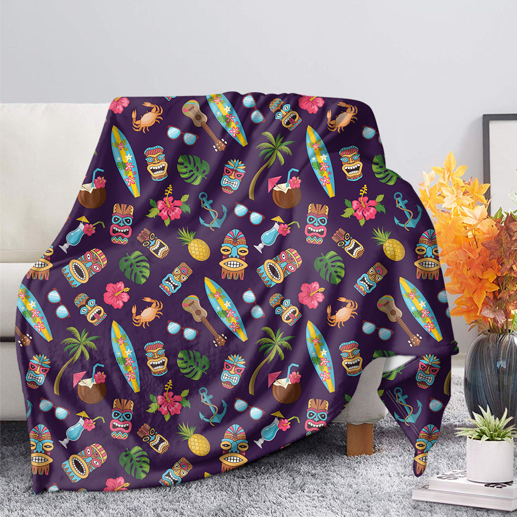 Summer Totem Pattern Print Blanket