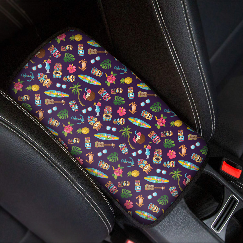 Summer Totem Pattern Print Car Center Console Cover