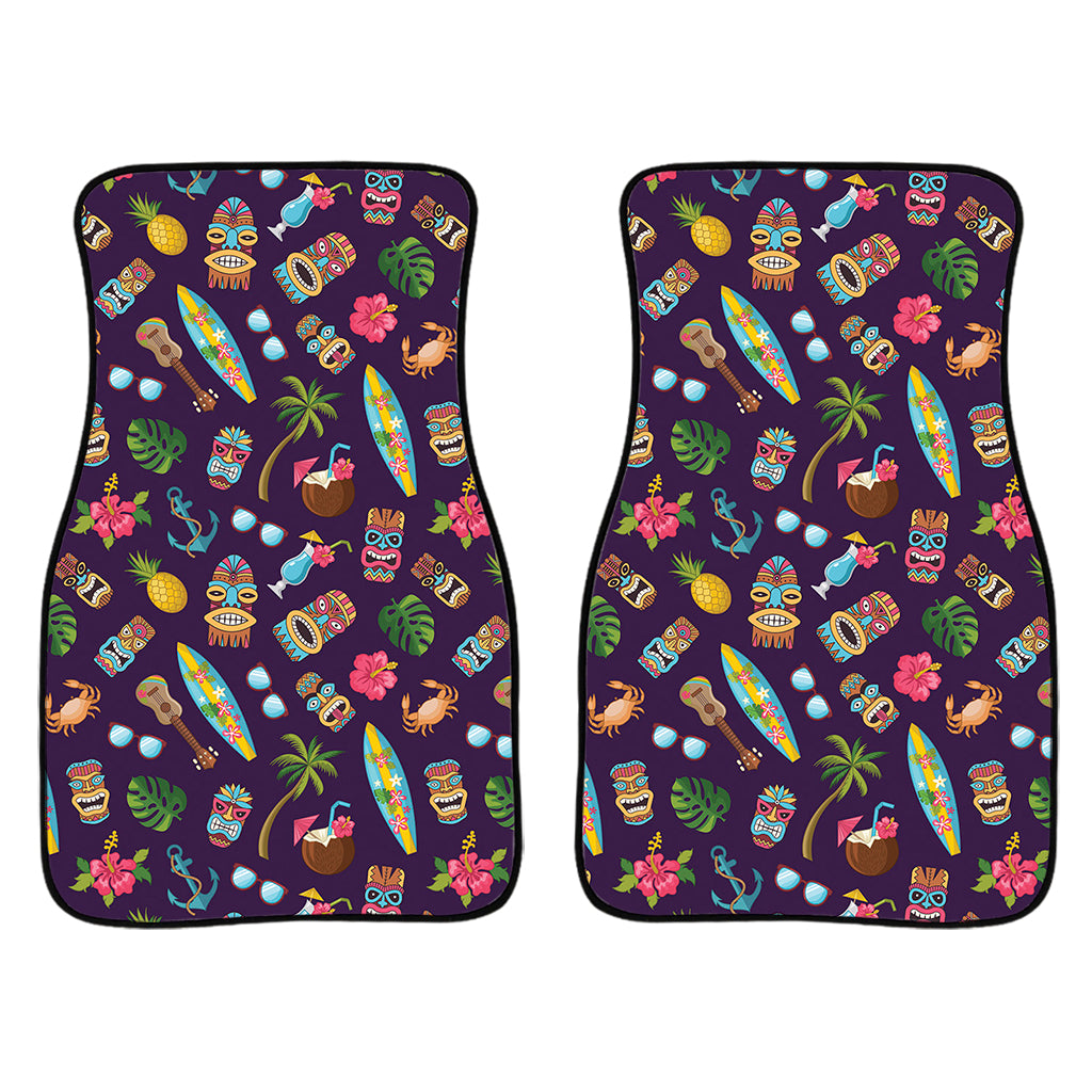 Summer Totem Pattern Print Front Car Floor Mats