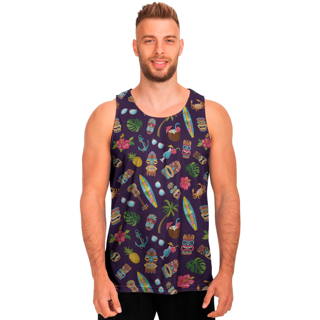 Summer Totem Pattern Print Men's Tank Top