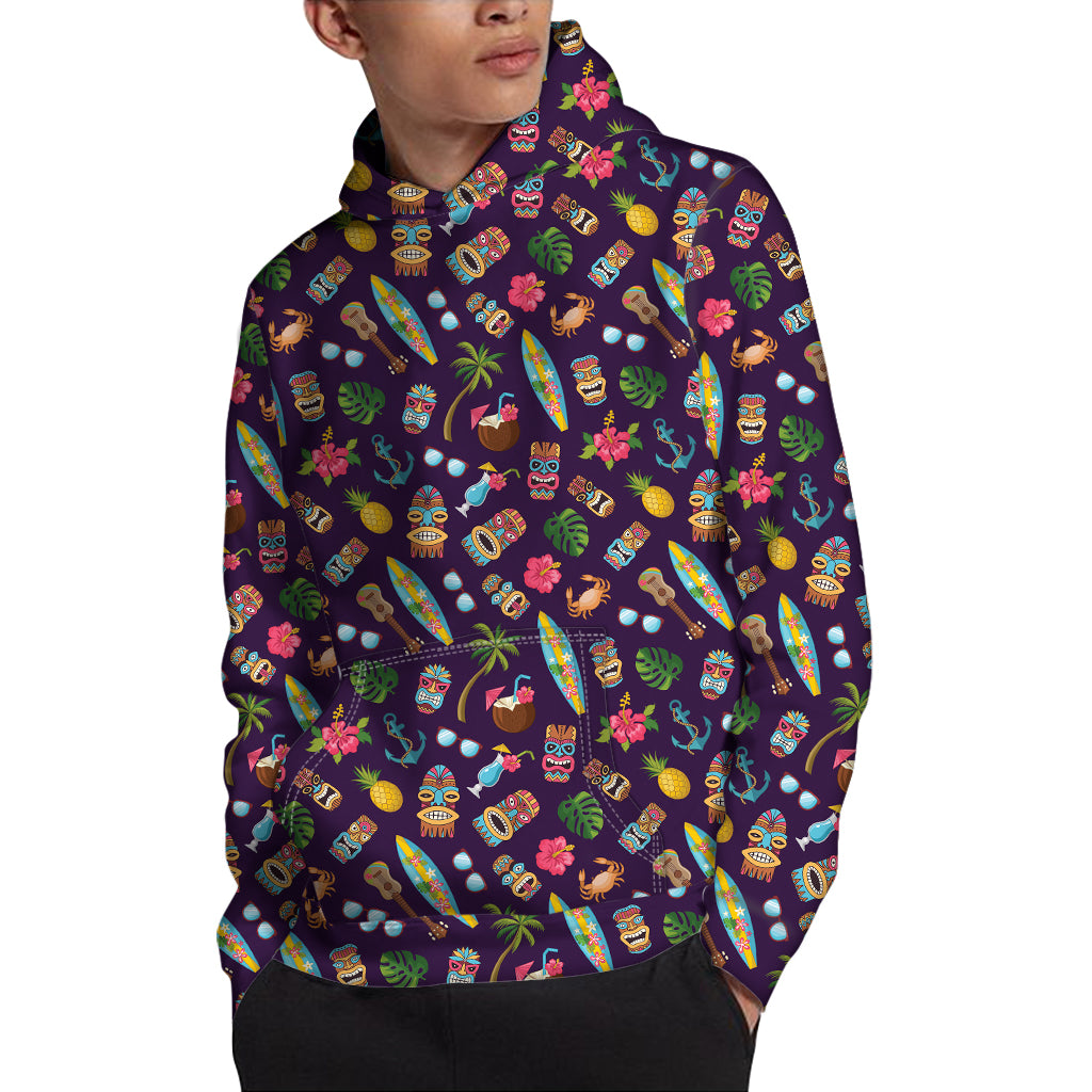 Summer Totem Pattern Print Pullover Hoodie