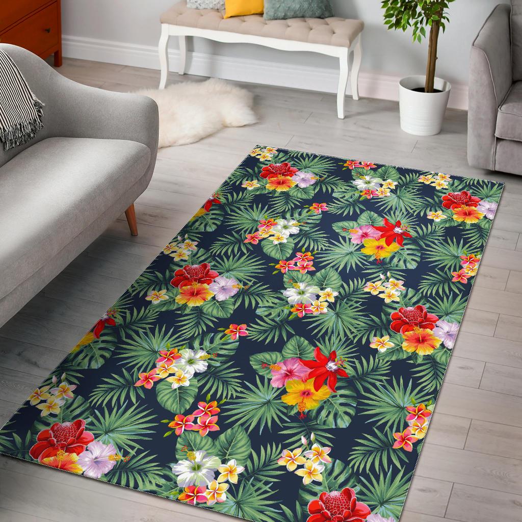 Summer Tropical Hawaii Pattern Print Area Rug