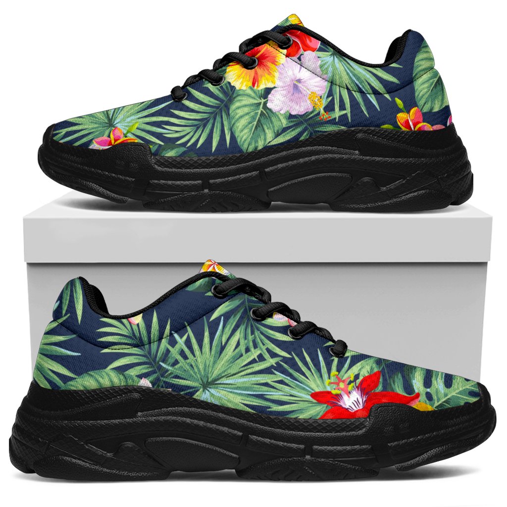 Summer Tropical Hawaii Pattern Print Chunky Sneakers