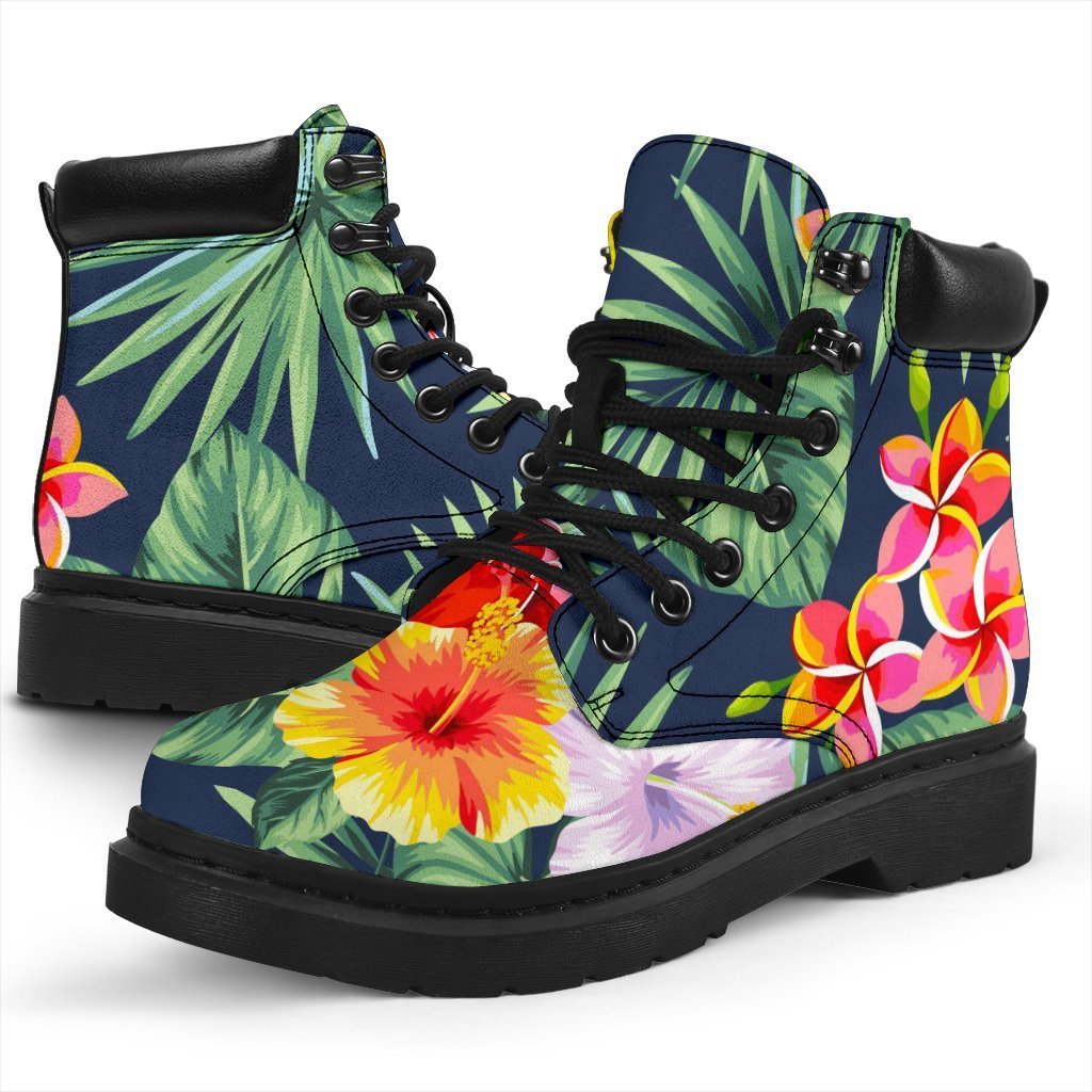 Summer Tropical Hawaii Pattern Print Classic Boots